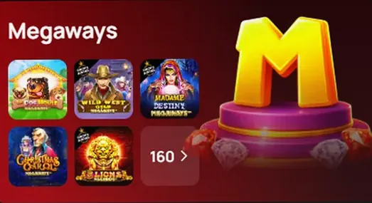 Коллекция Megaways : 160 слотов